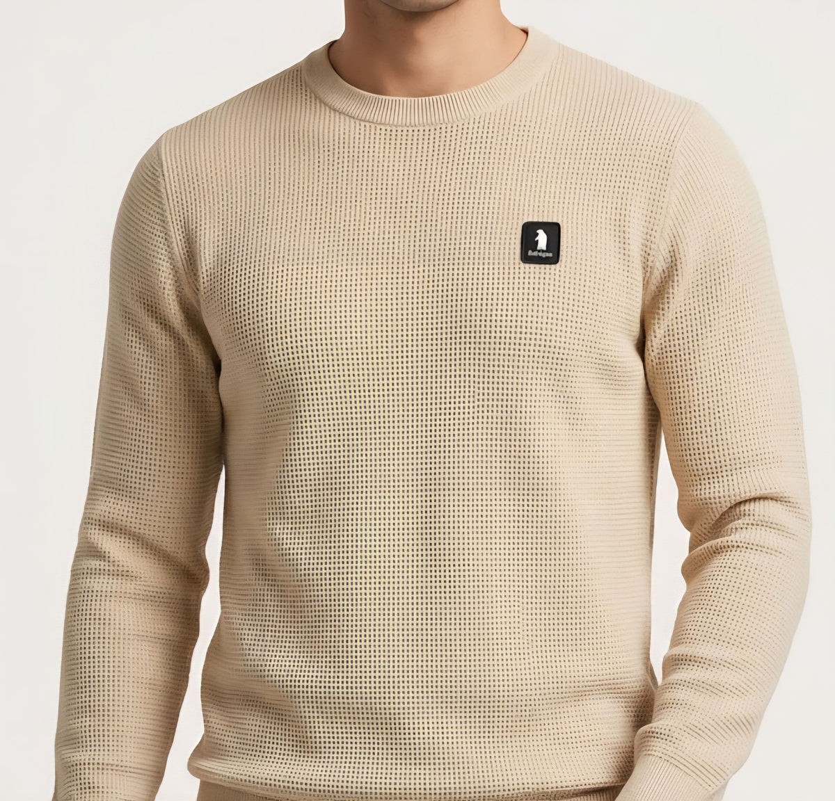 MAGLIA Uomo Refrigue R4061M262 GREWNECK WAFFLE MILK