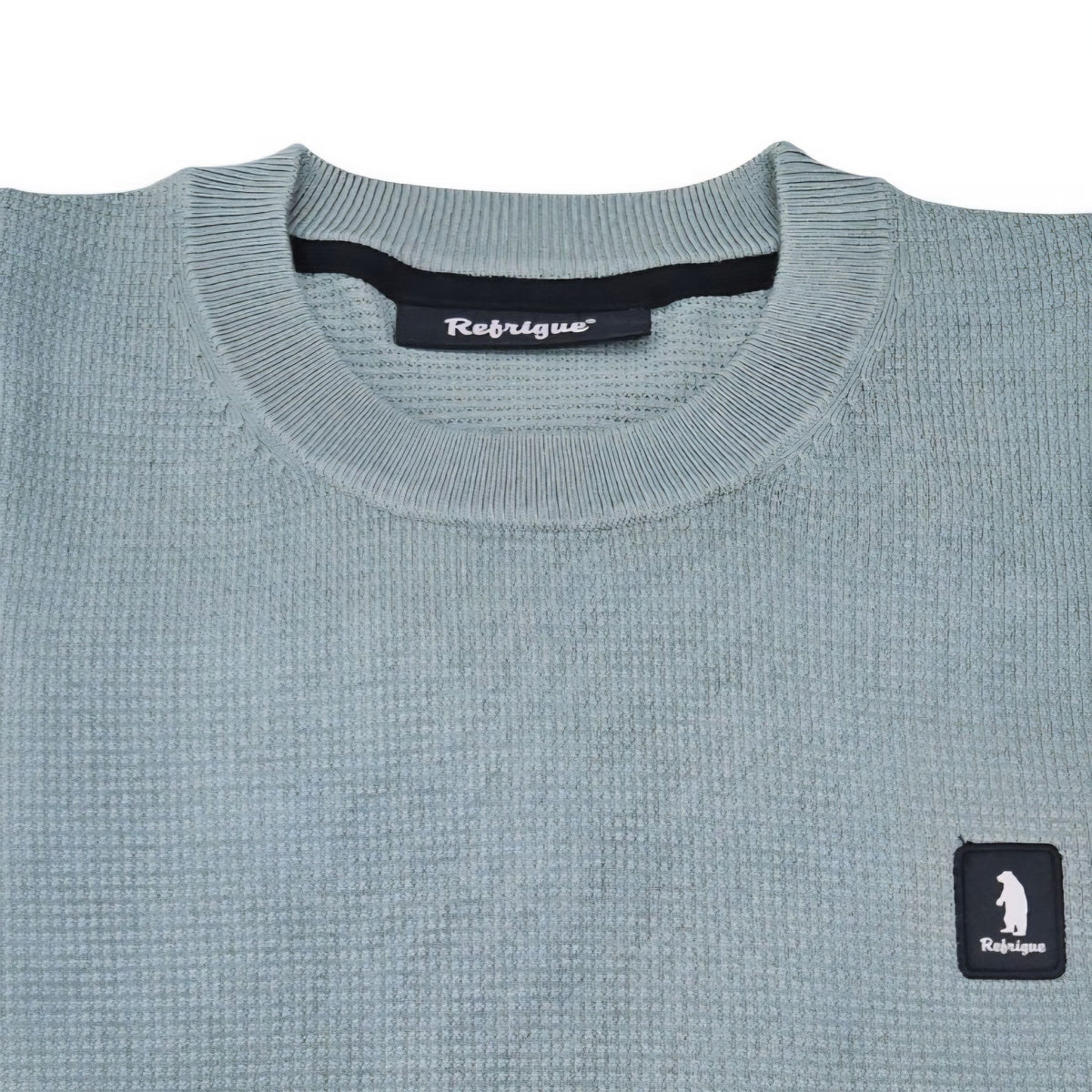 MAGLIA Uomo Refrigue R4061M262 GREWNECK WAFFLE SAGE