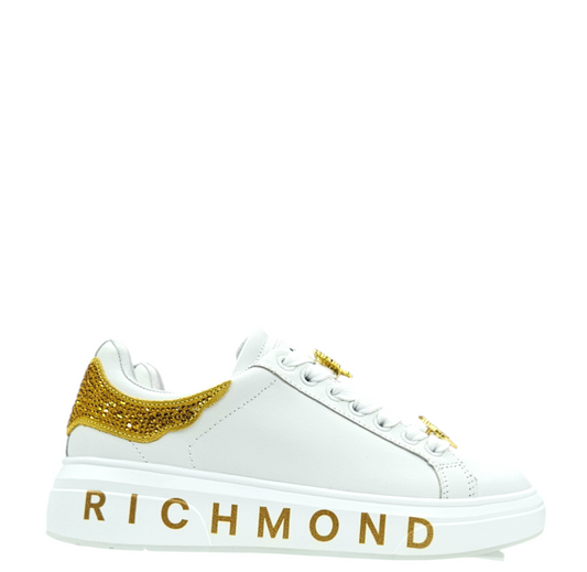 30923 B ACTION LEATHER WHITE - Scarpe - John Richmond