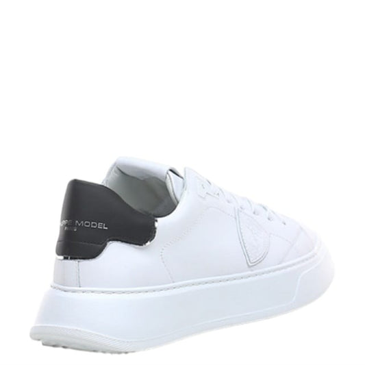 BTLU V007 TEMPLE LOW MAN VEAU BLANC NOIR - Scarpe - Philippe Model