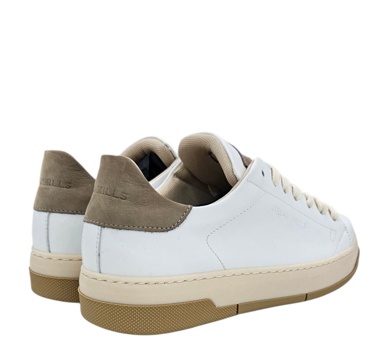 568 ERIK BIANCO NABUK SABBIA - Scarpe - Brian Mills