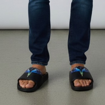 COMAS260680 BLACK ROYAL - PANTOFOLE - MARCELLO BURLON COUNTRY OF MILANO