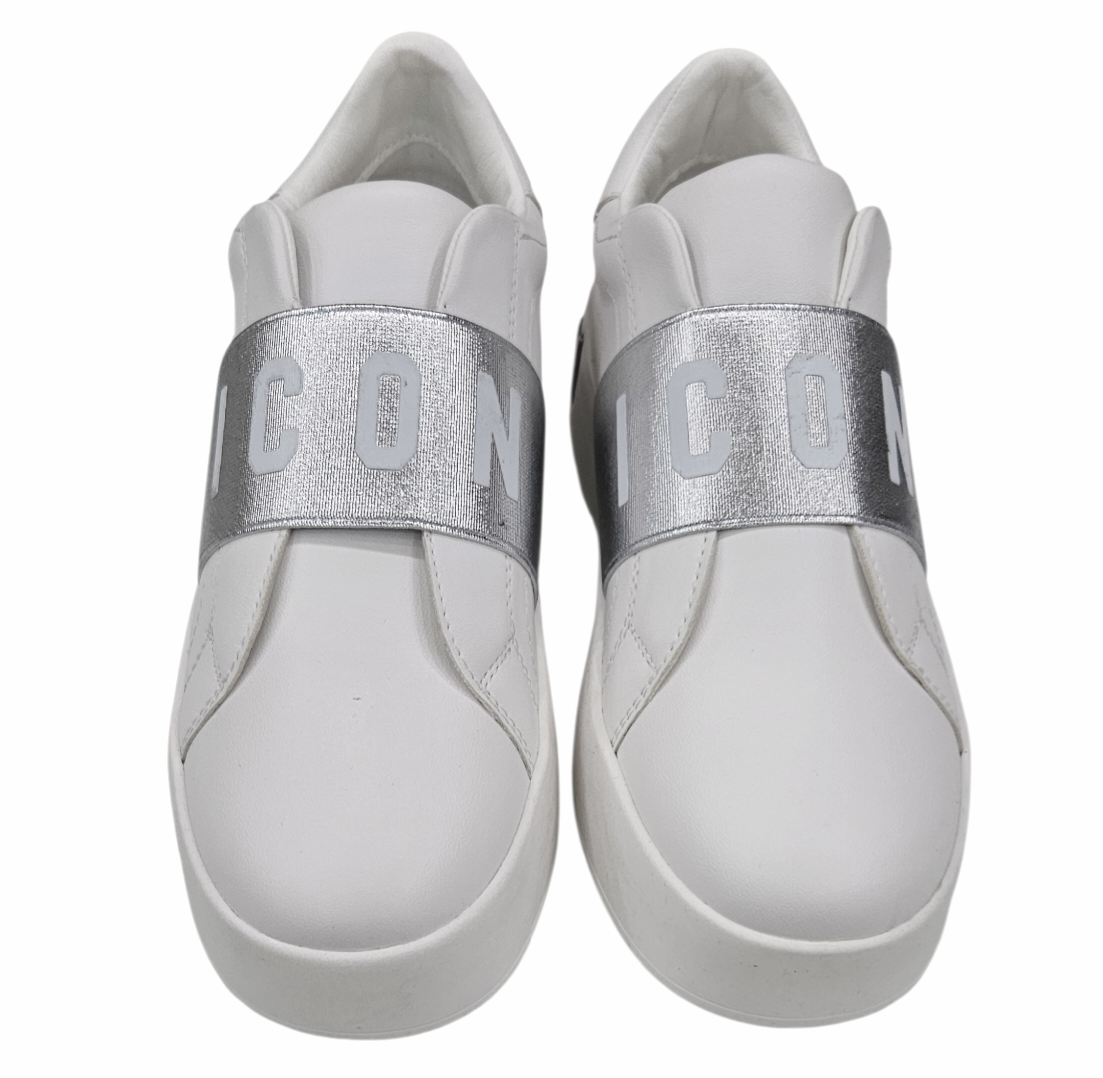 IC05675SD BIANCO ARGENTO - Scarpe - ICON