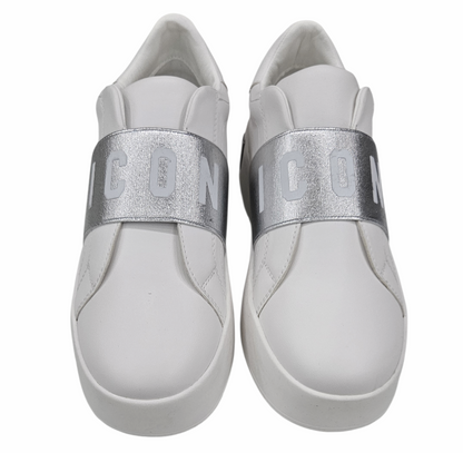 IC05675SD BIANCO ARGENTO - Scarpe - ICON