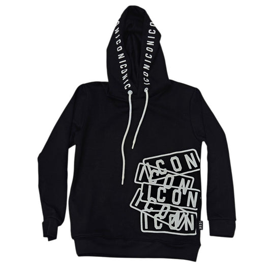 ICUF2W6F054 NERO - FELPA - ICON