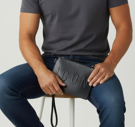 ICBU04A07 NERO - POCHETTE - ICON