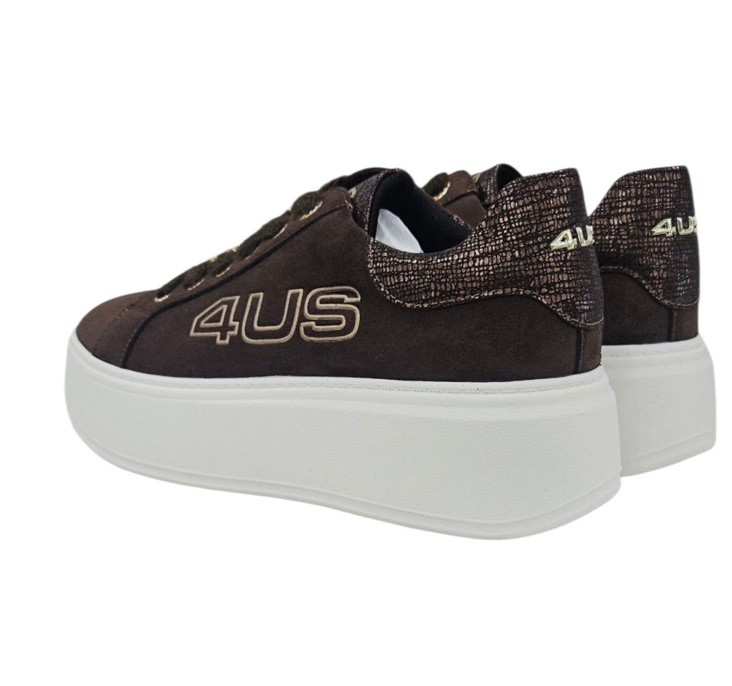 sneakers donna 4us paciotti 4BX254 BROWN