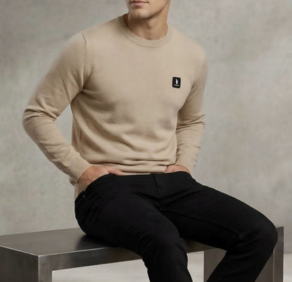 MAGLIA Uomo Refrigue R4050M262 CREWNECK ICON BEIGE