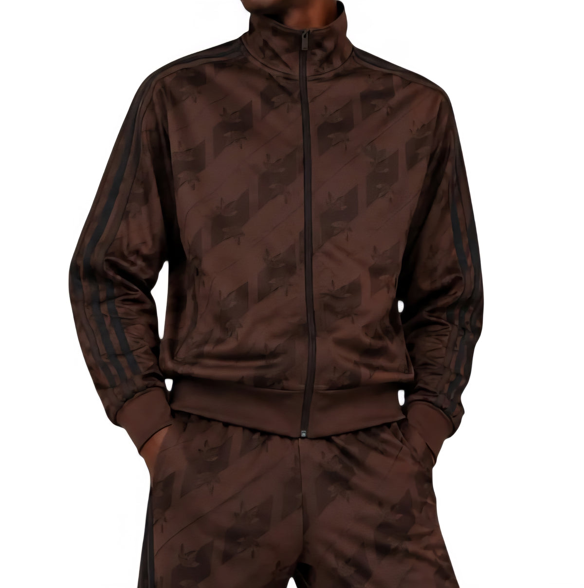 TUTA Uomo adidas IA4536 MONOGRAM FIREBI MARRONE