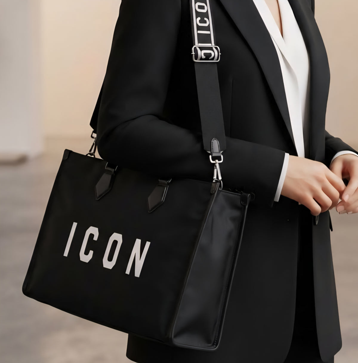 Borse Donna ICON ICBS34A01 NEON BLACK