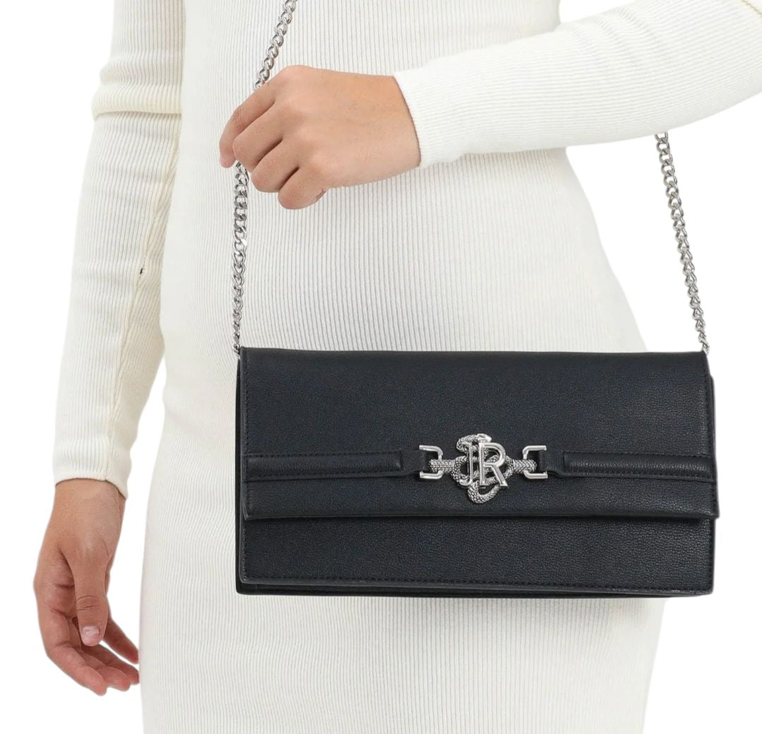 HANDBAG RWA25350BO 9L BLACK SILVER - ZAINO - John Richmond