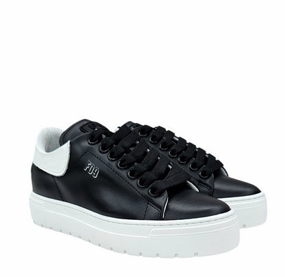 600 BAYL CANVAS VITELLO NERO BIANCO - Scarpe - F09