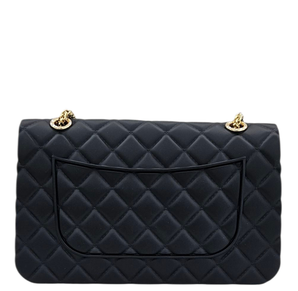 FLAT FALCON M SHOULDER BAG BLACK LIGHT GOLD - BORSA - MARC ELLIS