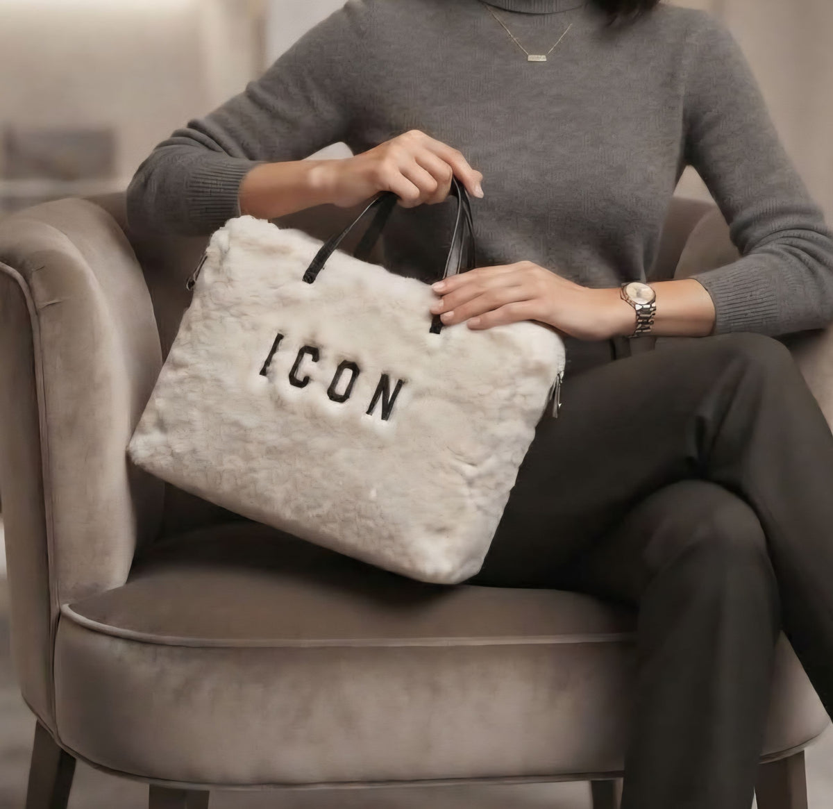 Borse  ICON ICBS48A01 BABE AVORIO