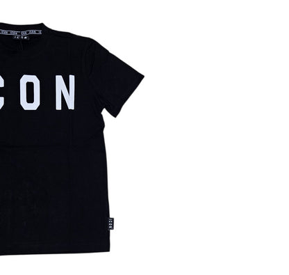ICUF2W6T001 SHIRT UOMO GIROCOLLO NERO - T-Shirt e Polo - ICON