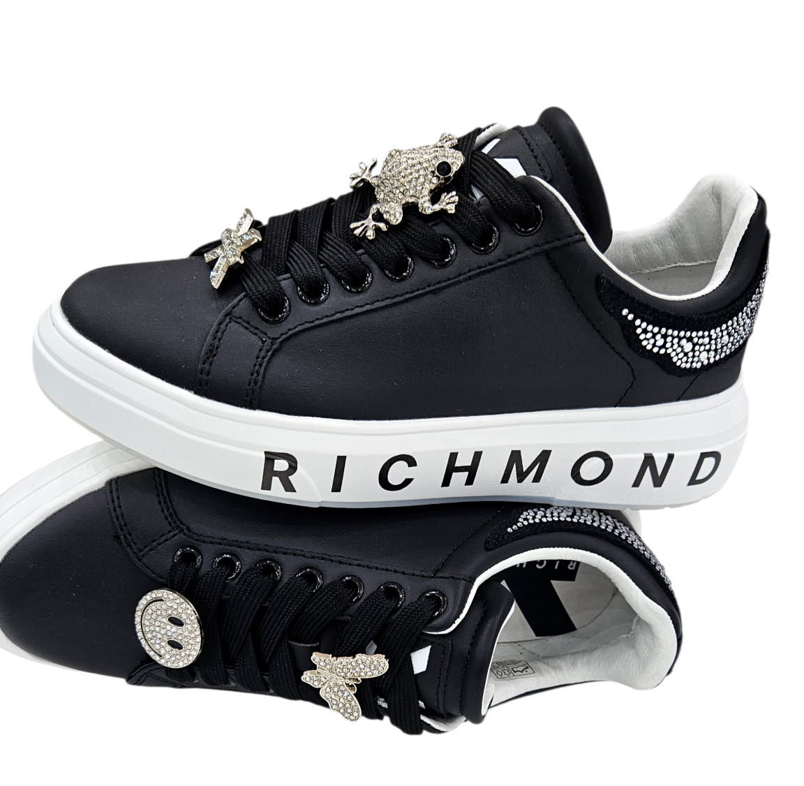 30923 E ACTION LEATHER BLACK - Scarpe - John Richmond
