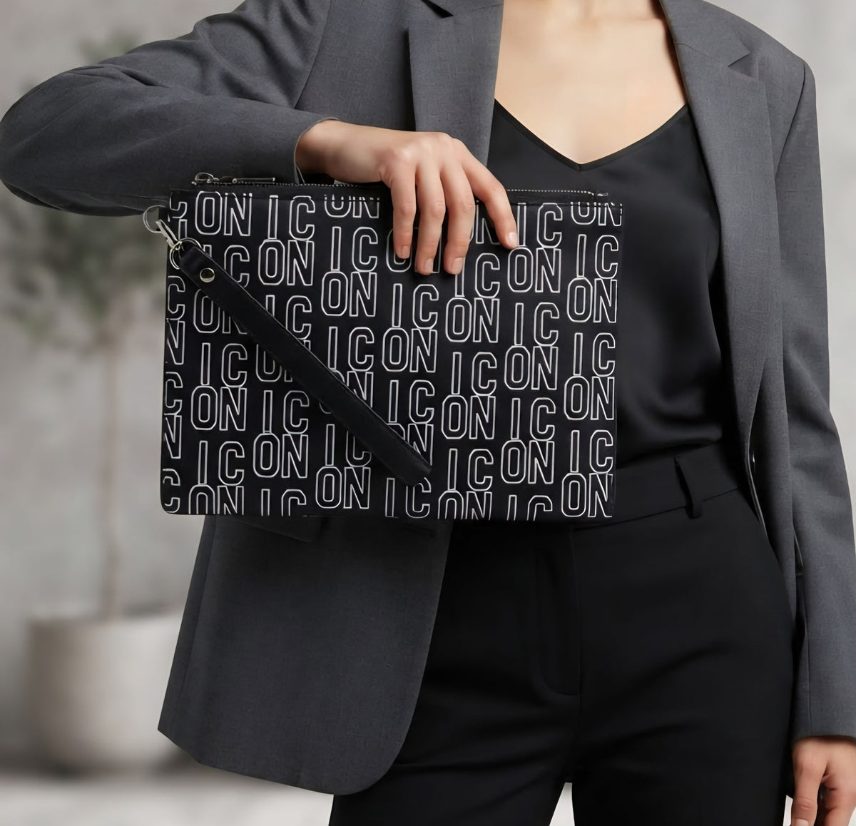 POCHETTE Uomo ICON ICBU18A07 ACE BLACK