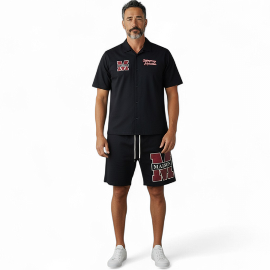 COMPLETO ESTIVO UOMO MAISO9 PAIS CAMICIA E PANTALONE