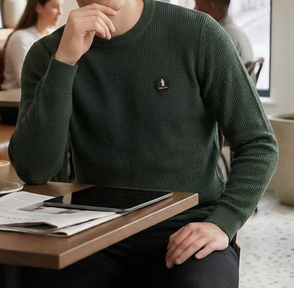 MAGLIA Uomo Refrigue R4061M262 GREWNECK WAFFLE FOREST