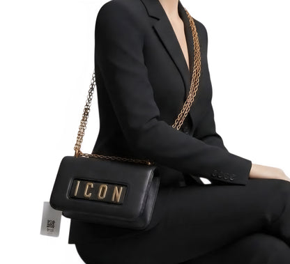 POCHETTE Donna ICON ICBS43A01 HYPE BLACK GOLD