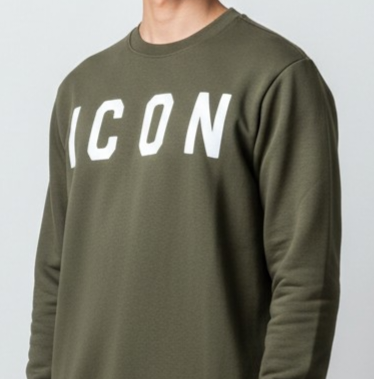 IUF008 GIROCOLLO VERDE - Felpe - ICON