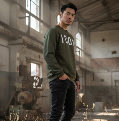 IUF008 GIROCOLLO VERDE - Felpe - ICON