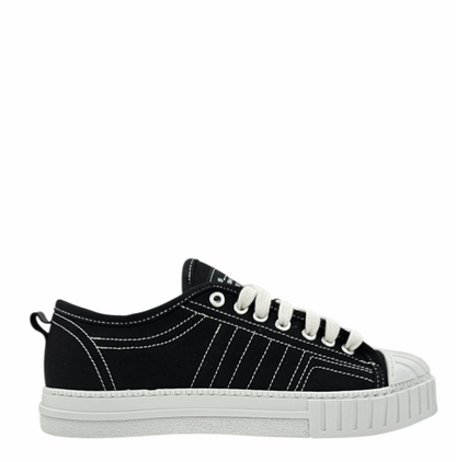 YOUCAUGHT BASSO CANVAS NERO - Scarpe - F09