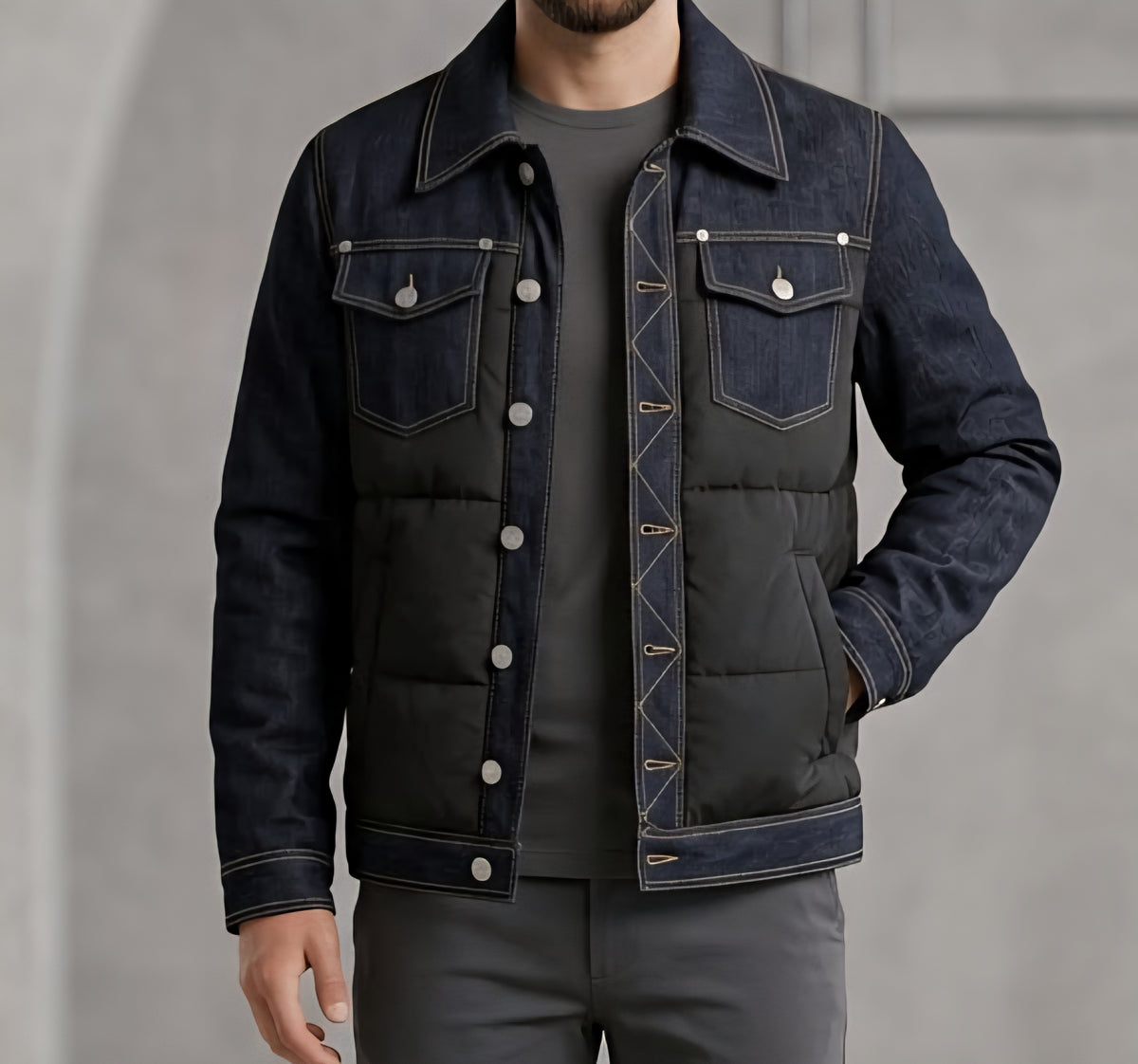 GIUBBINI UNISEX SOLDIER GIUBBINO JEANS NERO