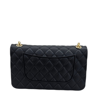 FLAT FALCON S SHOULDER BAG BLACK LIGHT GOLD - BORSA - MARC ELLIS