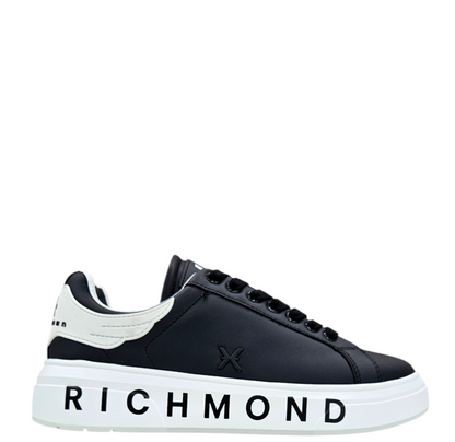 31016 D ACTION LEATHER BLACK - Scarpe - John Richmond
