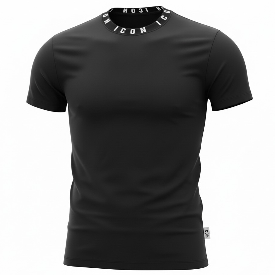 IUT042 NERO - T-Shirt e Polo - ICON