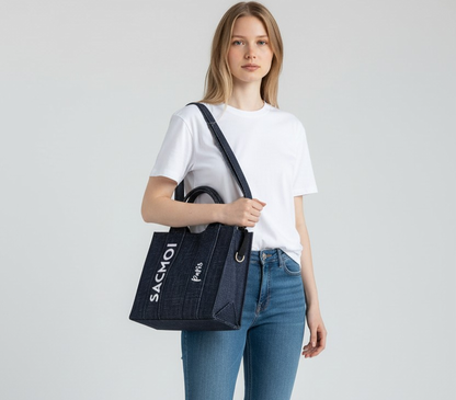 ALMA M BLU ROSA - BORSA - SACMOI