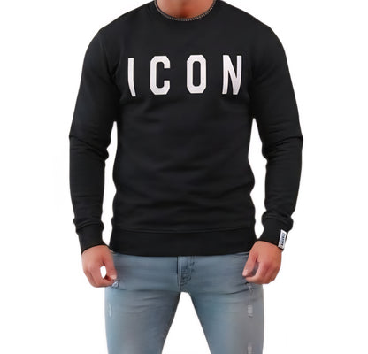 FELPA Uomo ICON IUF008C NERO