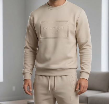 Tute Uomo M9P M9MF2607 EMBOSSED TUTA BEIGE