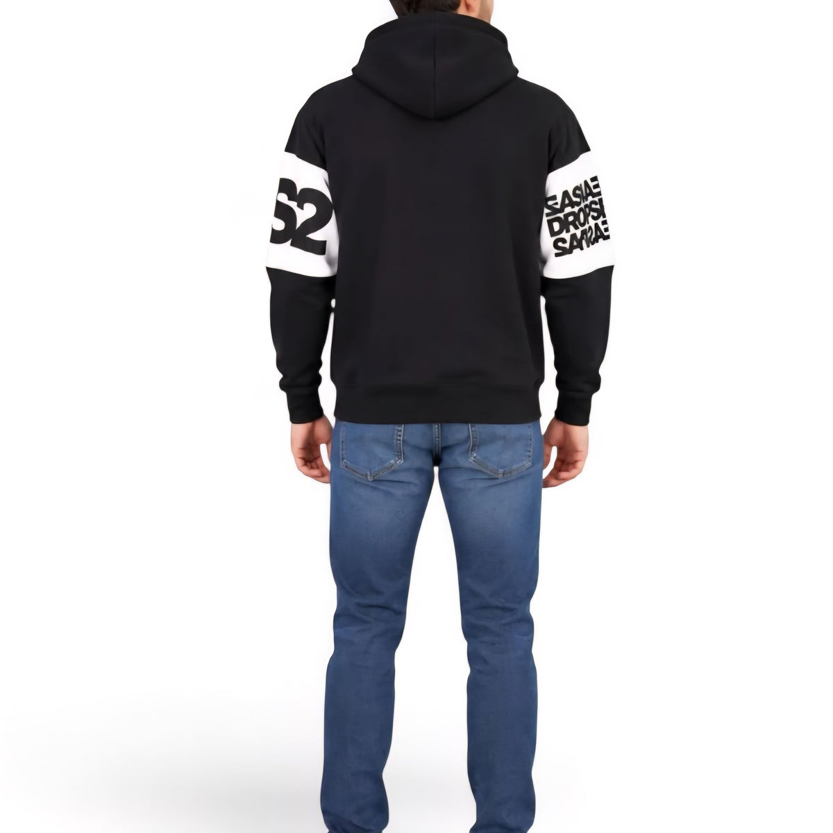 Felpe Uomo DROPSEASON2 F62A368 BIANCO NERO