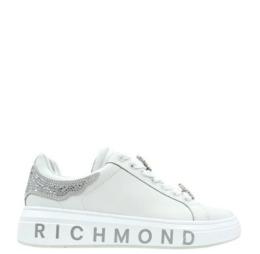 30923 A ACTION LEATHER WHITE - Scarpe - John Richmond