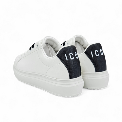 IC05680SD BIANCO NERO - Scarpe - ICON