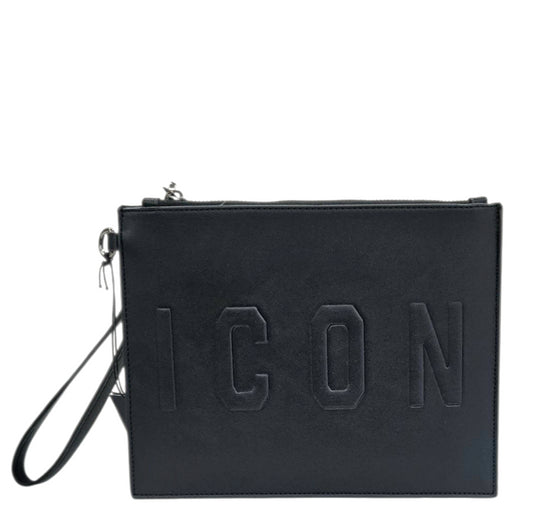 ICXF2W6A021 POCHETTE PIATTA CON LOGO IN RILIEVO - POCHETTE - ICON