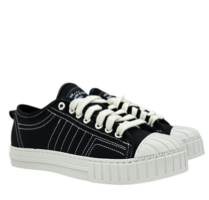 YOUCAUGHT BASSO CANVAS NERO - Scarpe - F09