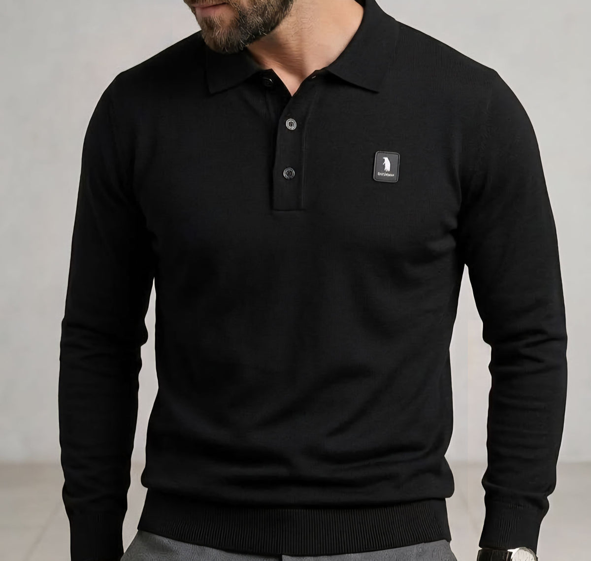 MAGLIA Uomo Refrigue R5010M262 POLO KNIT ICON BLACK