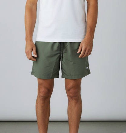 COMAS260629 MILITARY GREEN WHITE - costumi - MARCELLO BURLON COUNTRY OF MILANO