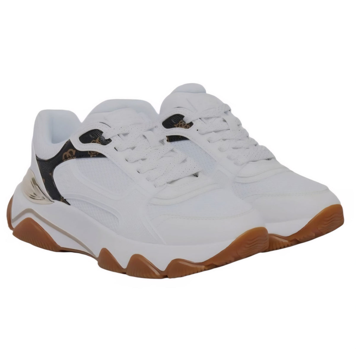 SNEAKERS DONNA GUESS MOD.MAZZY FLTMZZELE12 WHITE BROWN