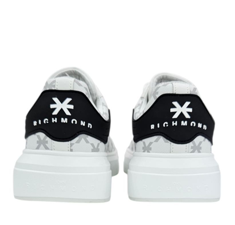 31019 A ACTION LEATHER WHITE - Scarpe - John Richmond