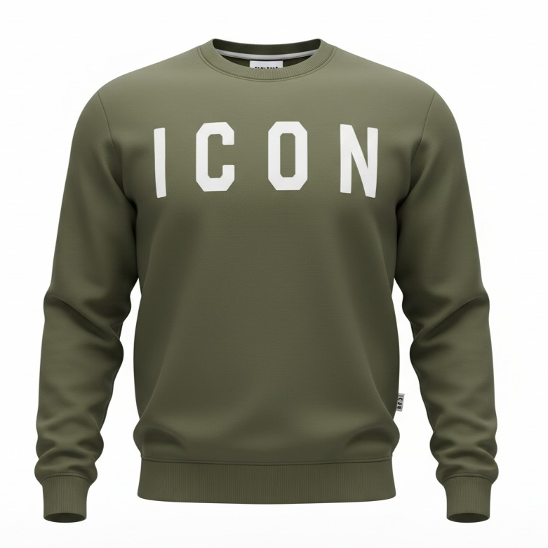 IUF008 GIROCOLLO VERDE - Felpe - ICON