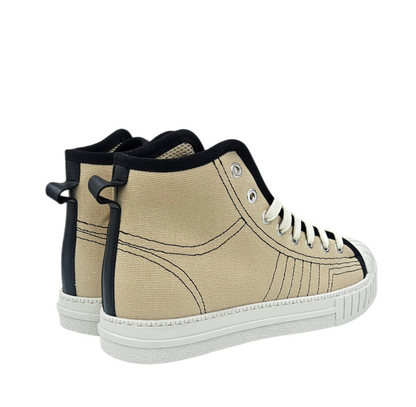 YOUCAUGHT  ALTO CANVAS BEIGE - Scarpe - F09