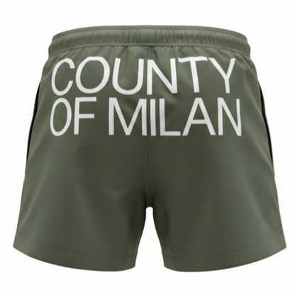 COMAS260629 MILITARY GREEN WHITE - costumi - MARCELLO BURLON COUNTRY OF MILANO