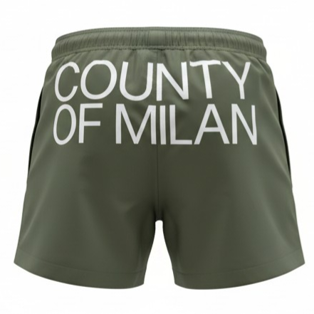 COMAS260629 MILITARY GREEN WHITE - costumi - MARCELLO BURLON COUNTRY OF MILANO