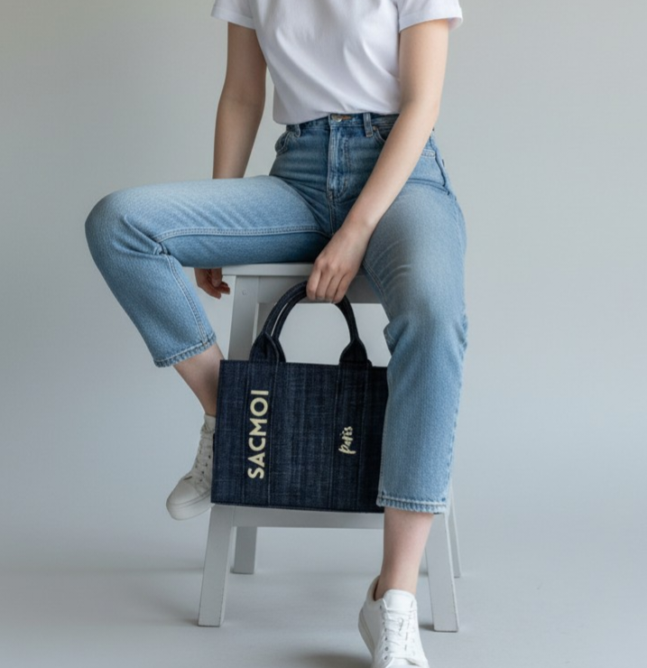 ALMA M BLU BEIGE - BORSA - SACMOI