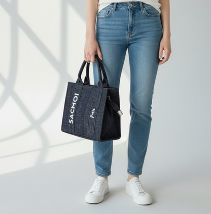 ALMA M BLU BIANCO - BORSA - SACMOI