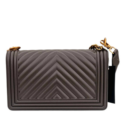 FLAT M 25 SHOULDER BAG COCOA RAME - BORSA - MARC ELLIS